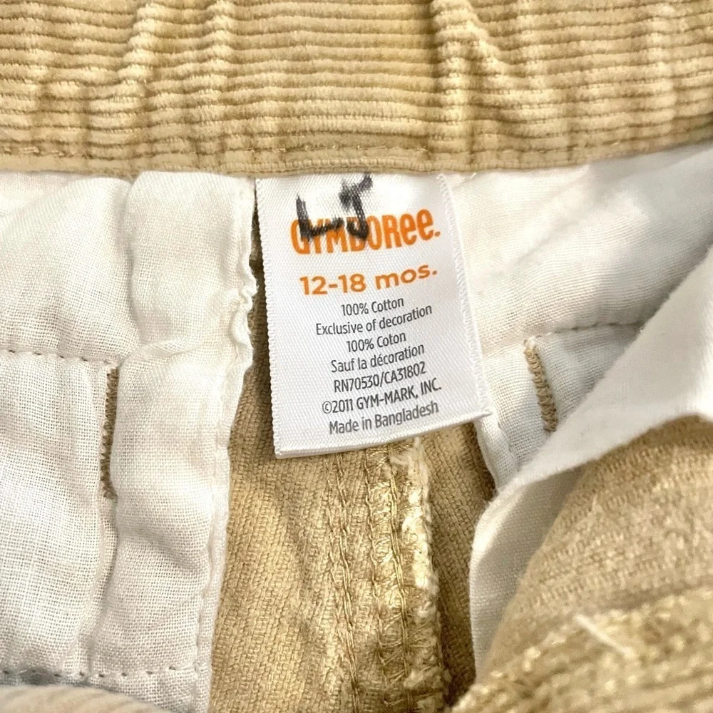 Gymboree Corduroy Slacks & Janie and Jack Denim Jeans, Size 12 Months.